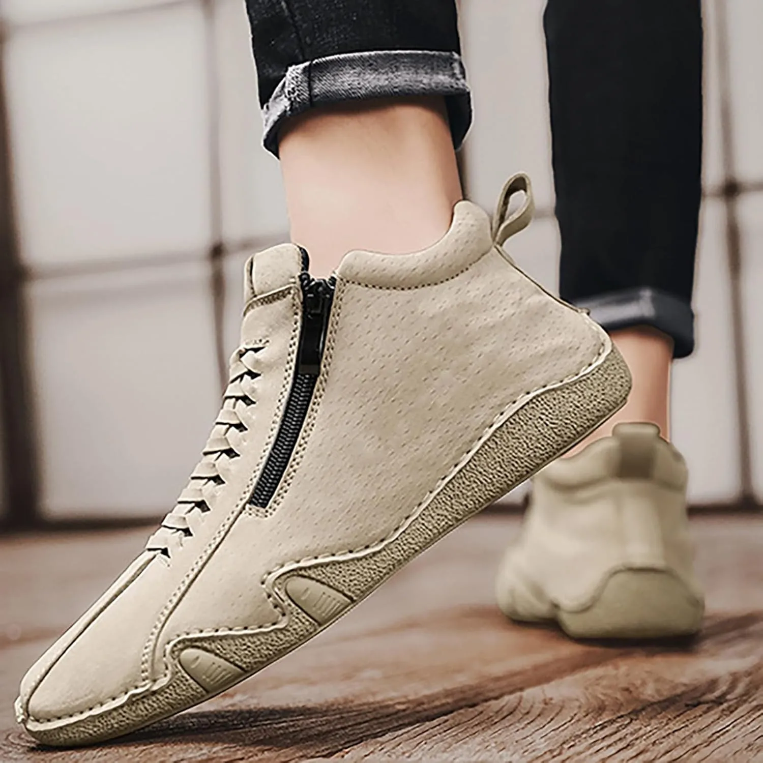 White Sneakers Men White Shoes for Men Men's Casual Slip-on Loafers Wide Toe Box Trendy Casual Men's Loafers & Slip-Ons Black Sneakers for Women