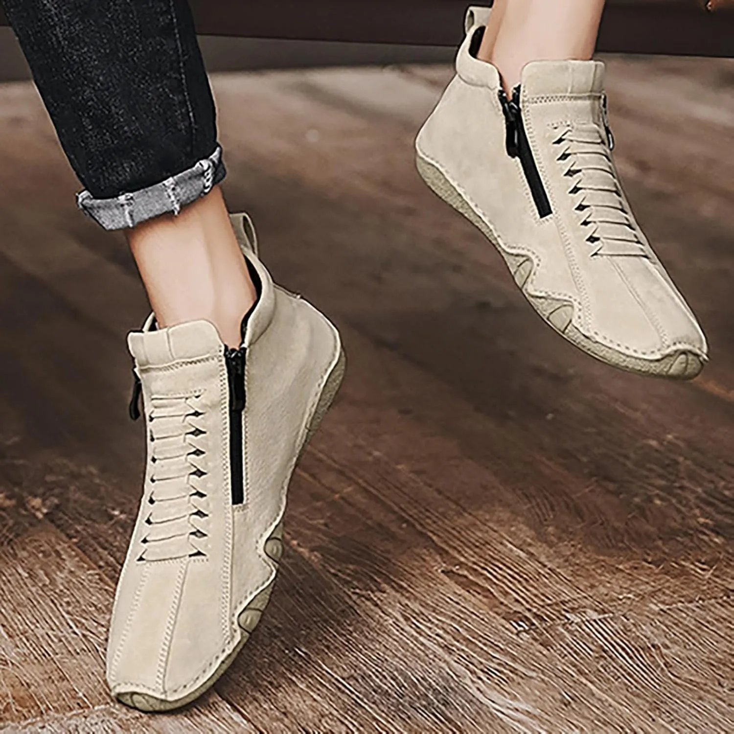 White Sneakers Men White Shoes for Men Men's Casual Slip-on Loafers Wide Toe Box Trendy Casual Men's Loafers & Slip-Ons Black Sneakers for Women
