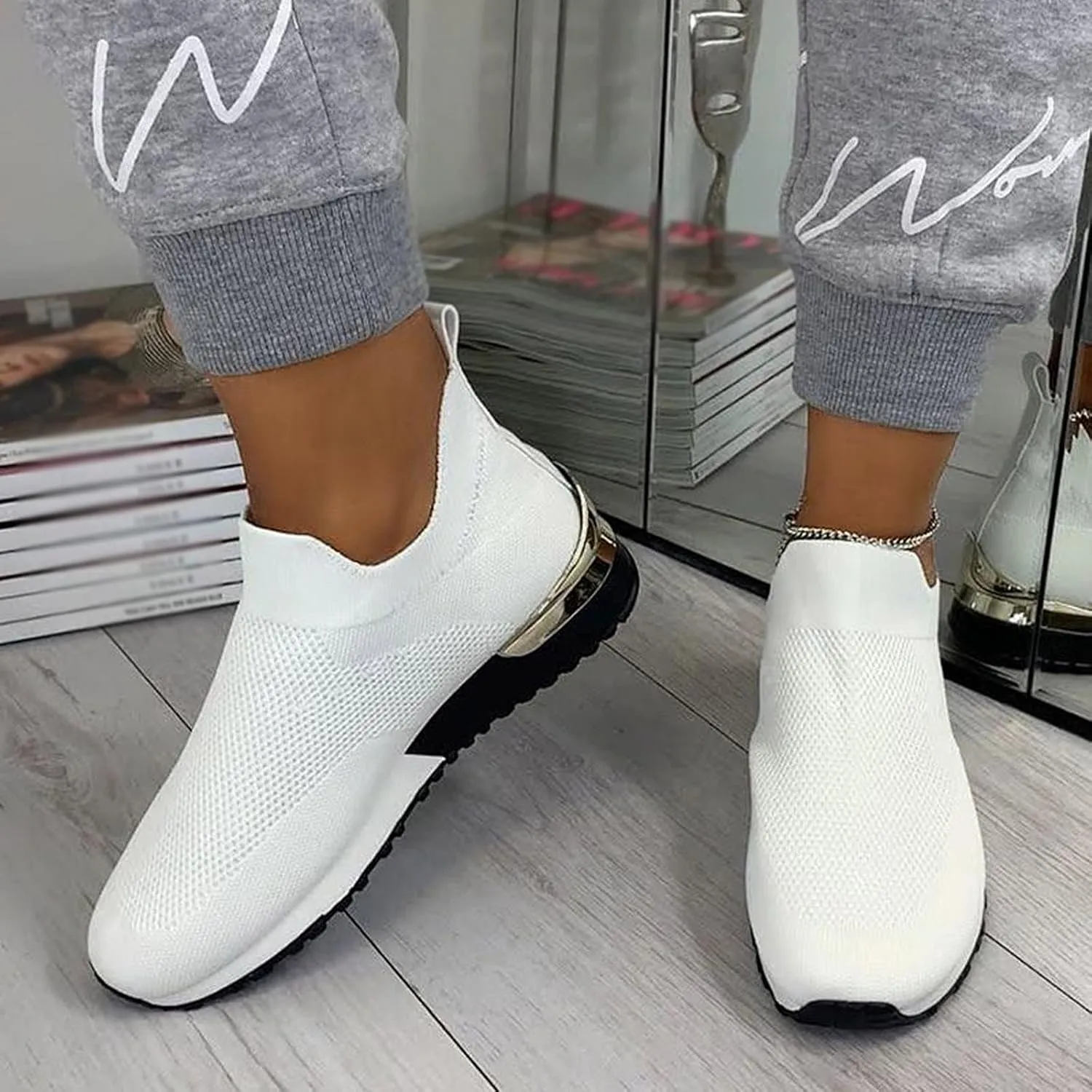 Wide Width Boots for Women Comfy Orthopedic Arch Support Walking Work Outdoor Hiking Ankle Boots Breathable Lac𝐞 Up Casual Sneaker