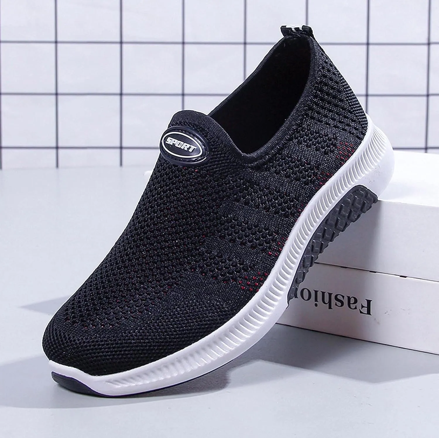Women Casual Slip On Shoes Comfortable Walking Sneakers Lightweight Canvas Flats Non Slip Breathable Loafers