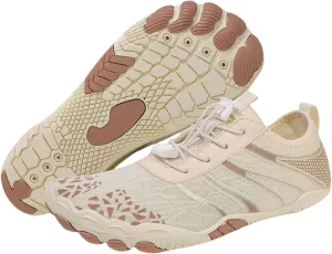 Women Hike Barefoot Shoes Men Breathable & Non-Slip Footwear Barefoot Shoes with Wide Toe Box, Quick Dry Athletic Beach Swim Surf Hiking Trail Running Shoe