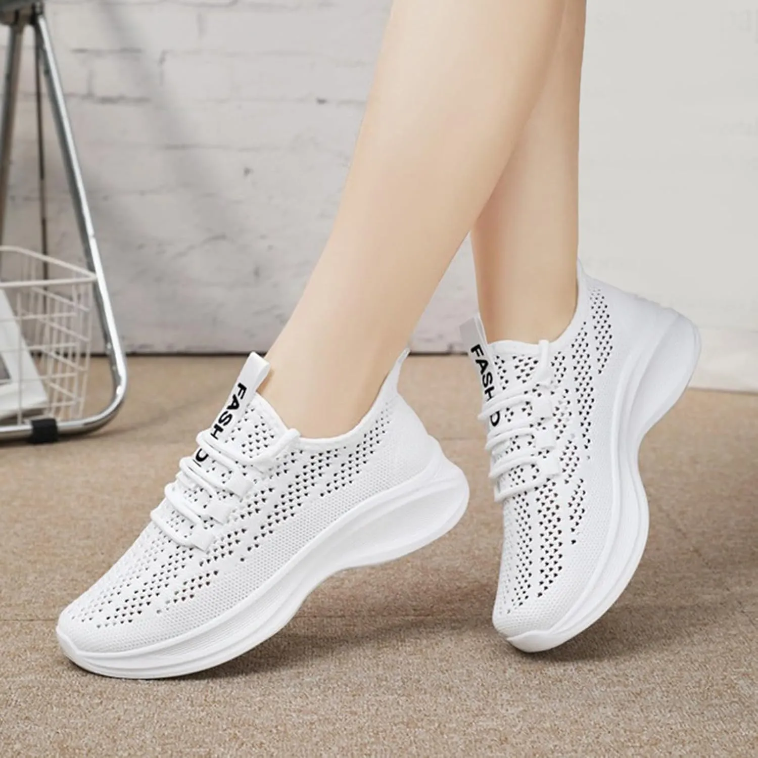 Women Lightweight Mesh Sneaker Breathable Running Cloud Soft Sole Non Slip Sports Athletic Tennis Trainer Shoes