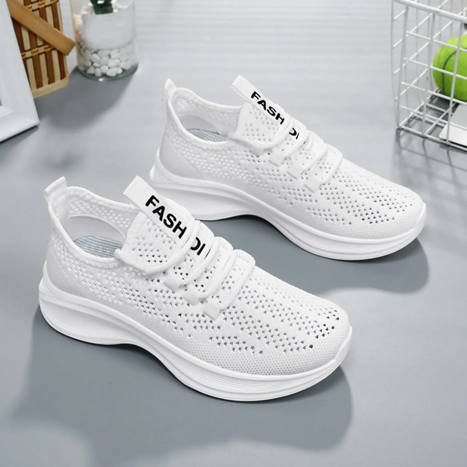 Women Lightweight Mesh Sneaker Breathable Running Cloud Soft Sole Non Slip Sports Athletic Tennis Trainer Shoes
