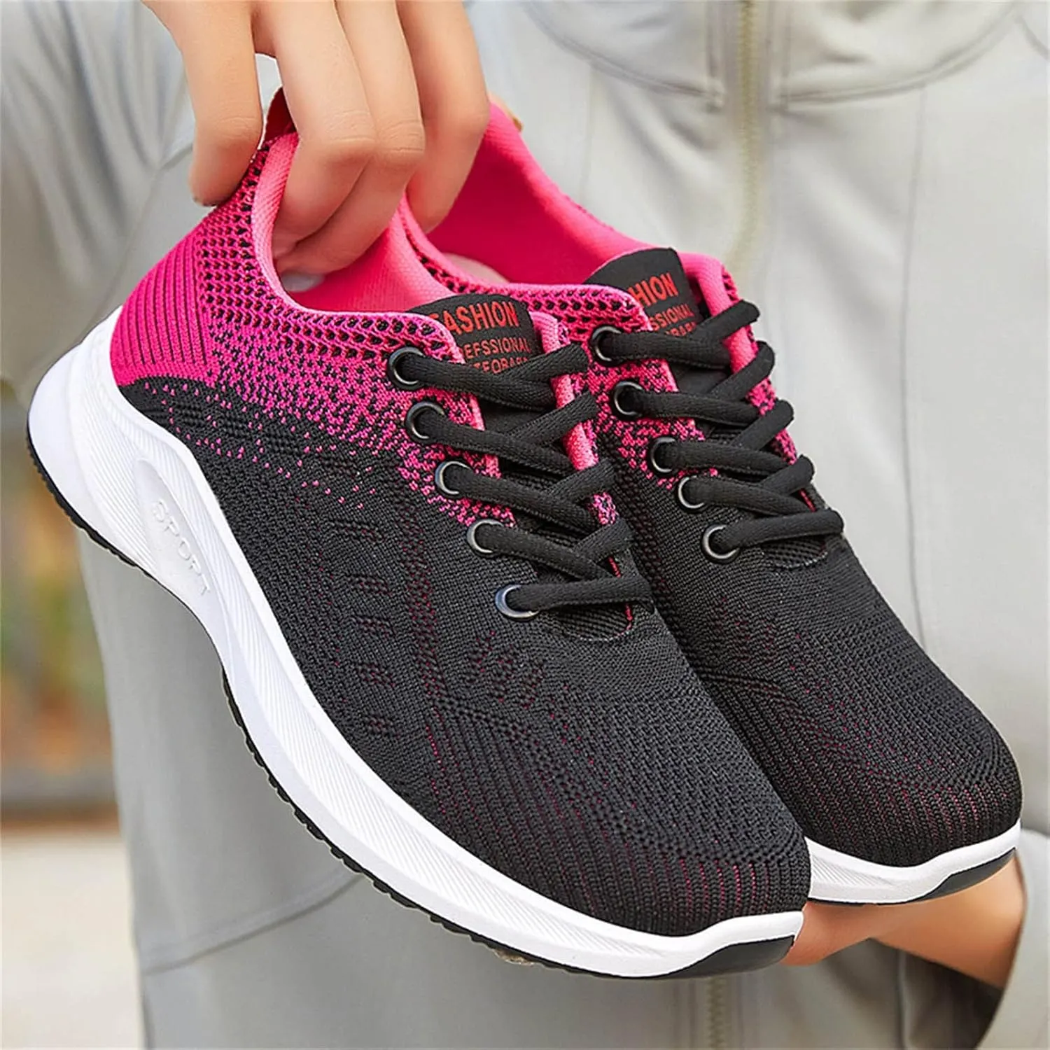 Women Mesh Breathable Sneakers Casual Walking Shoes Comfortable Lightweight Trainers Gym Running