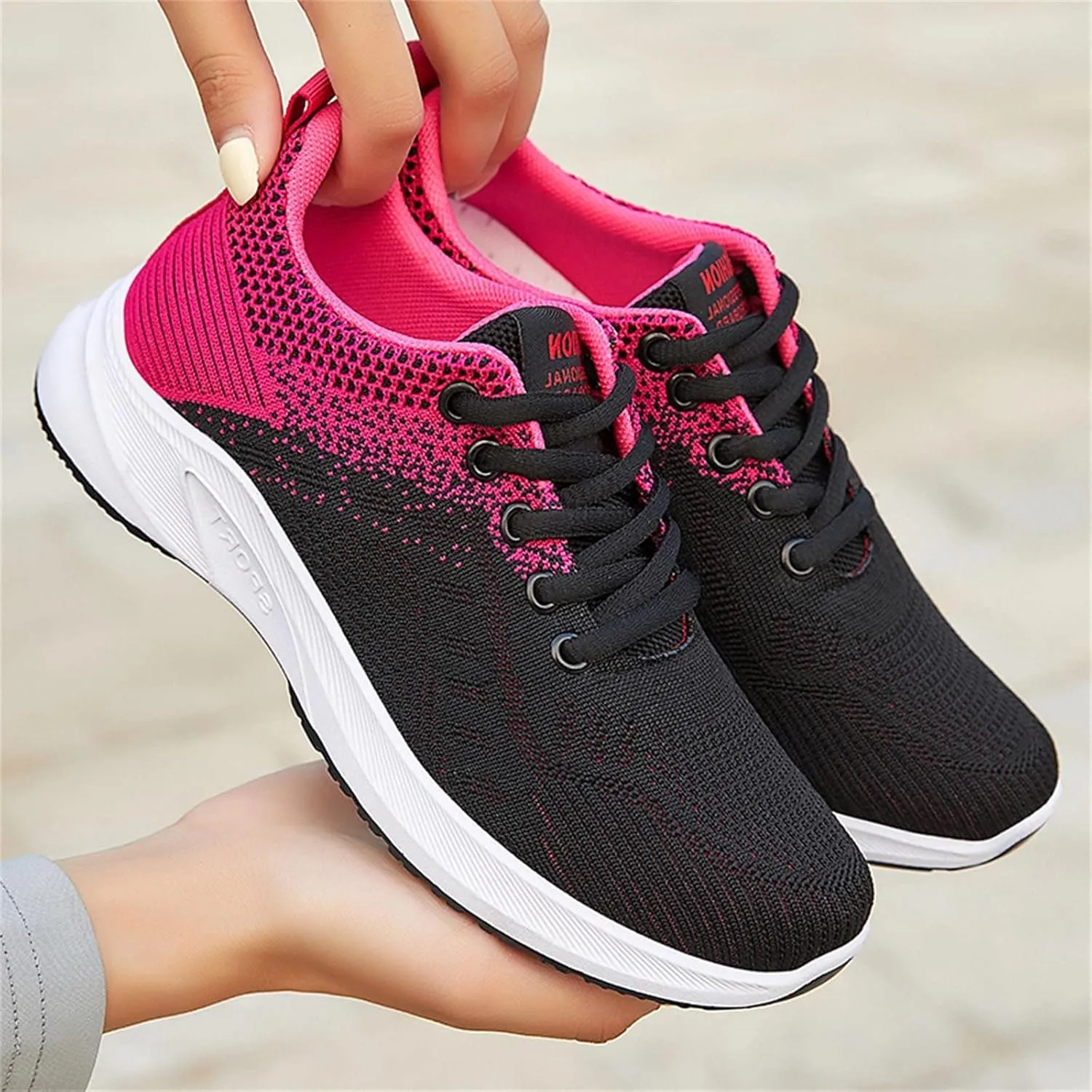 Women Mesh Breathable Sneakers Casual Walking Shoes Comfortable Lightweight Trainers Gym Running