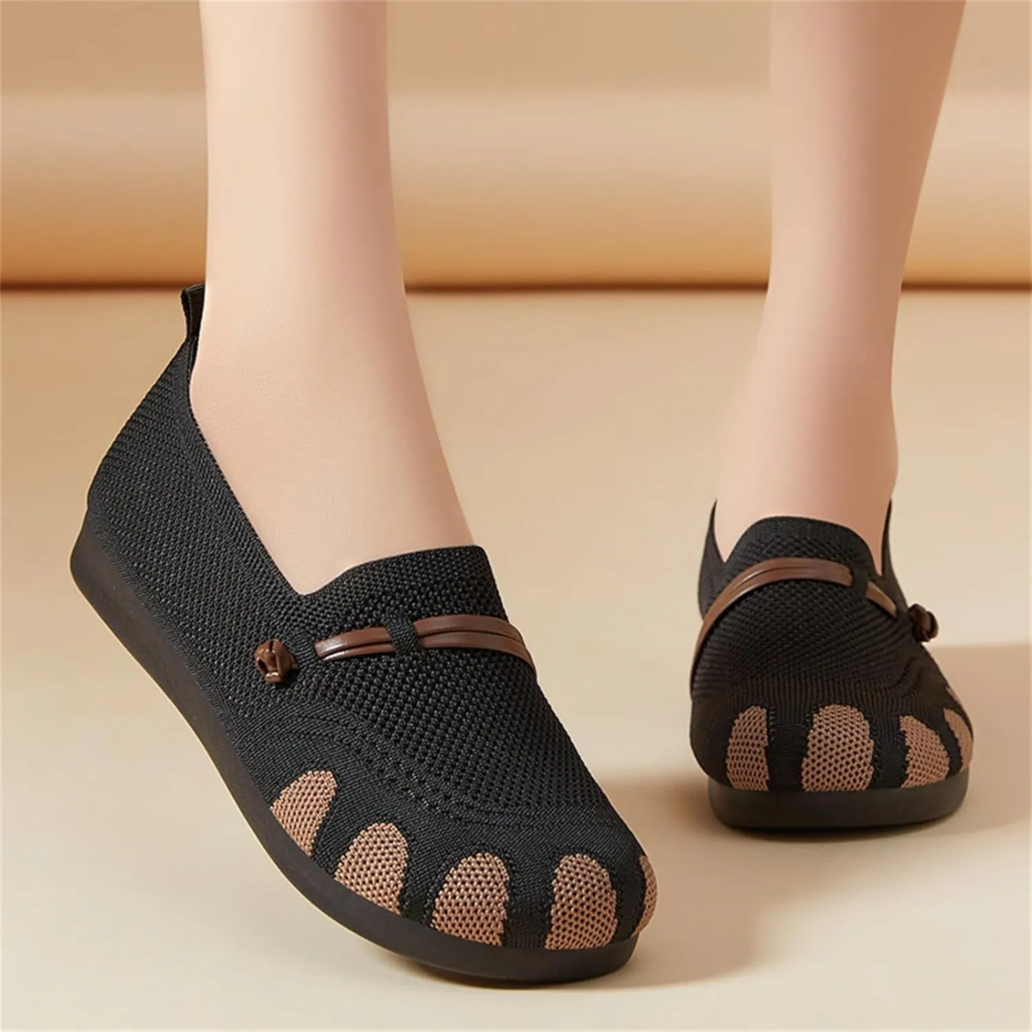 Women Woven Comfy Orthopedic Walking Shoes, 2025 New Women's Breathable Slip On Arch Support Non-Slip Sneakers with Arch Support