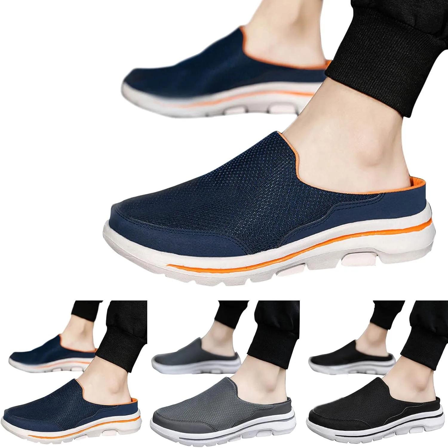 Womens Breathable Mesh Walking Mules Sneakers Mens Running Shoes Mesh Breathable Casual Shoes Trendy Waterproof Sneakers Red Tennis Shoe Loafers Dress Shoe