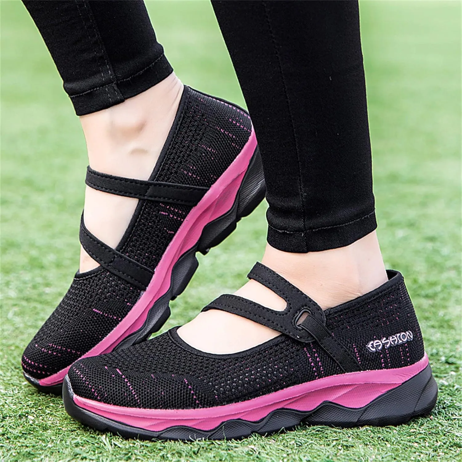 Womens Breathable Slip On Shoes Casual Comfortable Walking Sneakers Lightweight Canvas Flats Non Slip Loafers