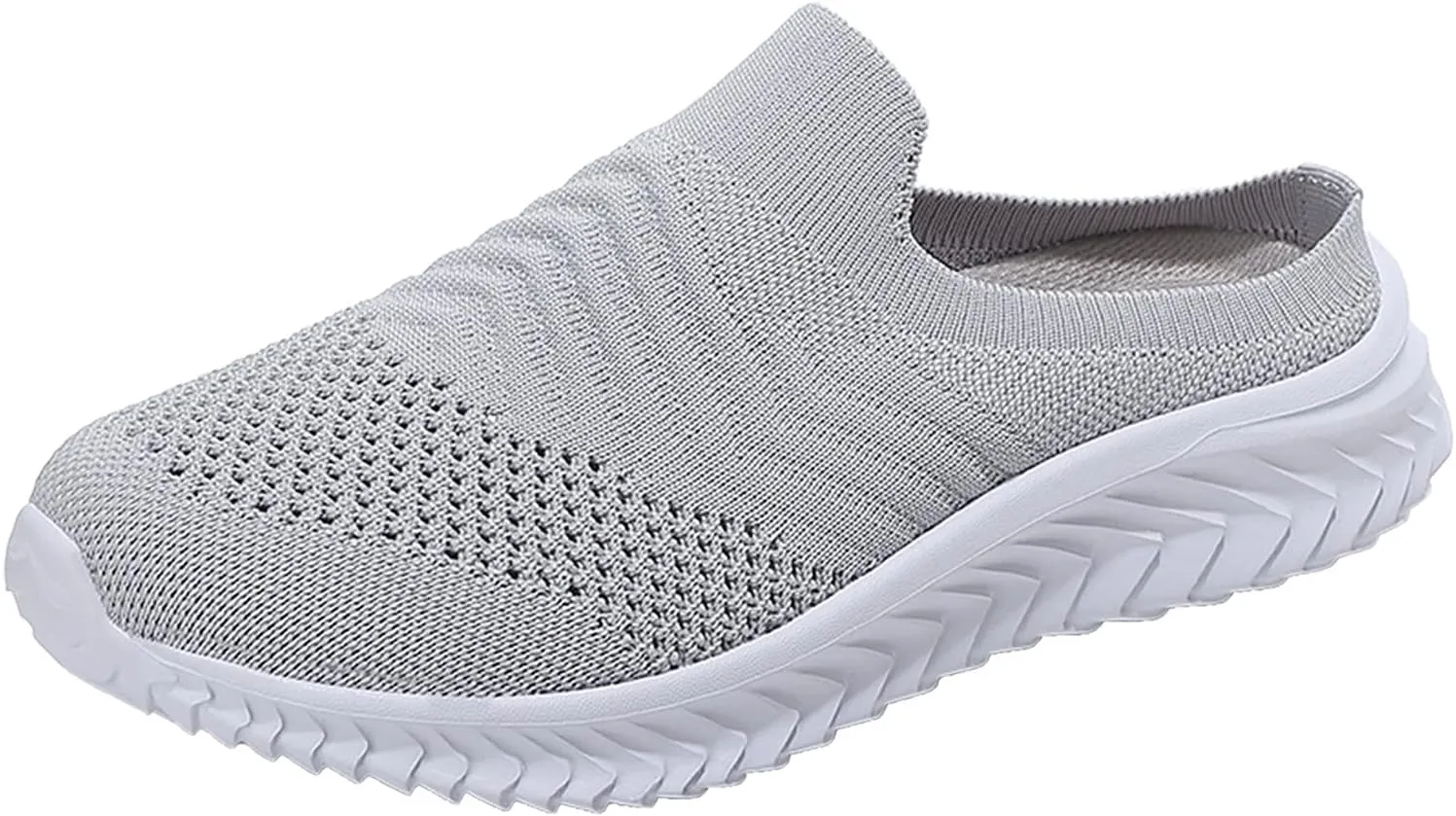 Women's Casual Slip on Half Shoes Breathable Slip On Shoes Women Mesh Breathable White Casual Shoes Black Sneakers Waterproof Tennis Shoe Casual Loafers