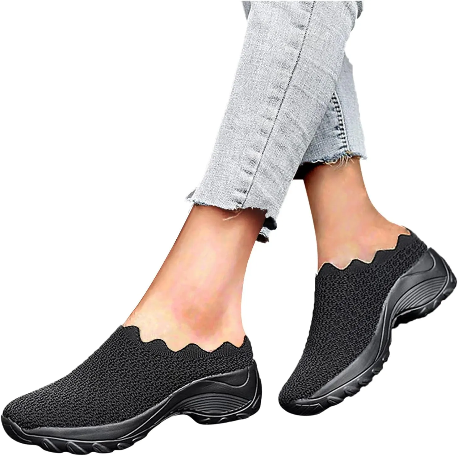 Womens Fashion Sneakers Orthopedic Mesh Walking Shoes 2025 Solid Color Casual Summer Lace-up Breathable Closed Toe Slingback Outdoor Comfortable Daily Casual Shoe