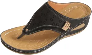 Womens Flat Sandals Flip Flops Arch Support With Arch Support Comfortable Leather Flip Flops Women Comfy Platform Sandals