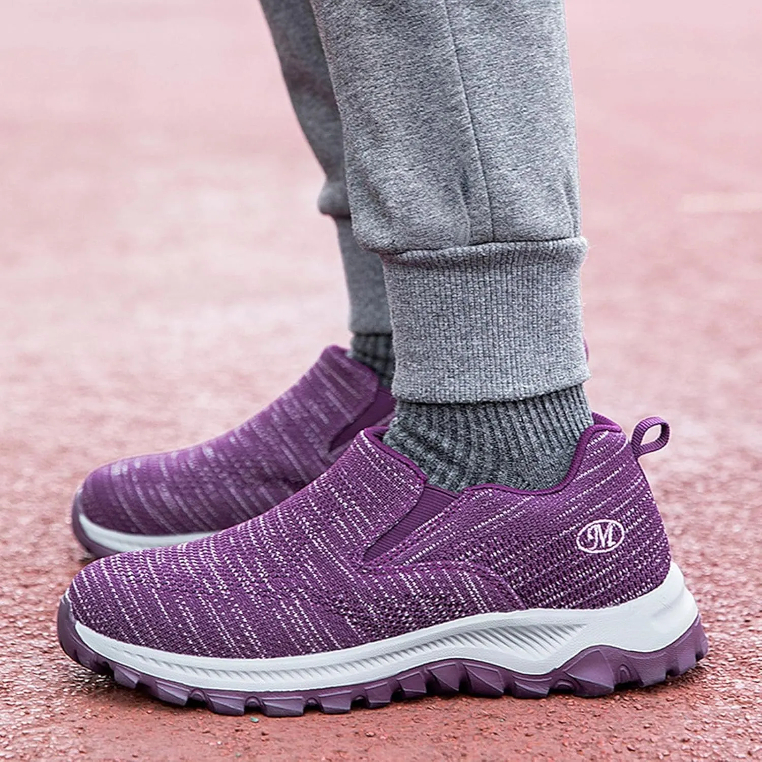 Women's Non Slip Comfortable Fashion Sneakers Comfort Lightweight Breathable Sock Shoes Comfort Diabetic Shoe