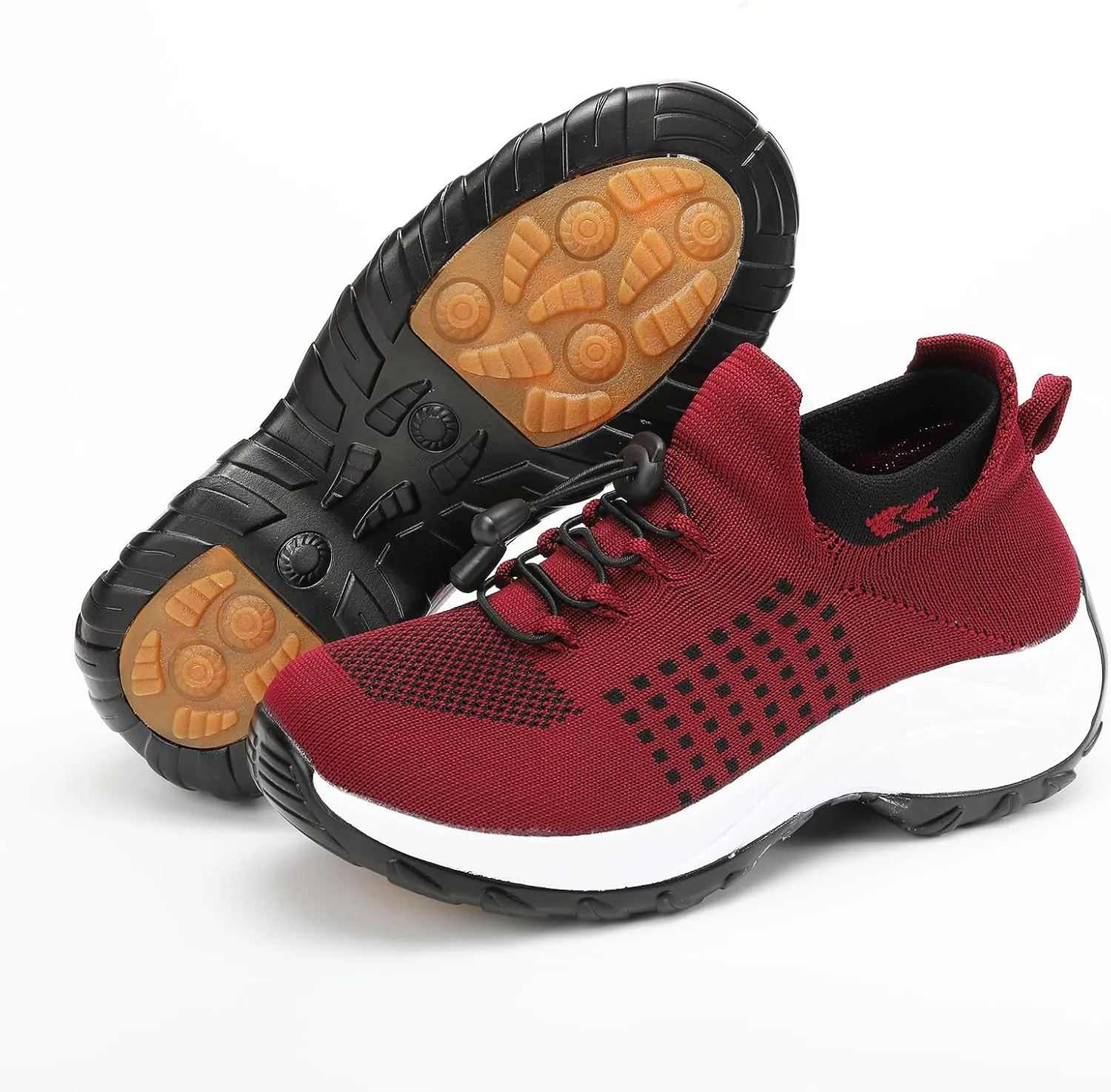 Women's Orthopedic Sneakers Comfortable Breathable Mesh Upper Walking Shoes Air Cushion Stretch Orthowear Shoes