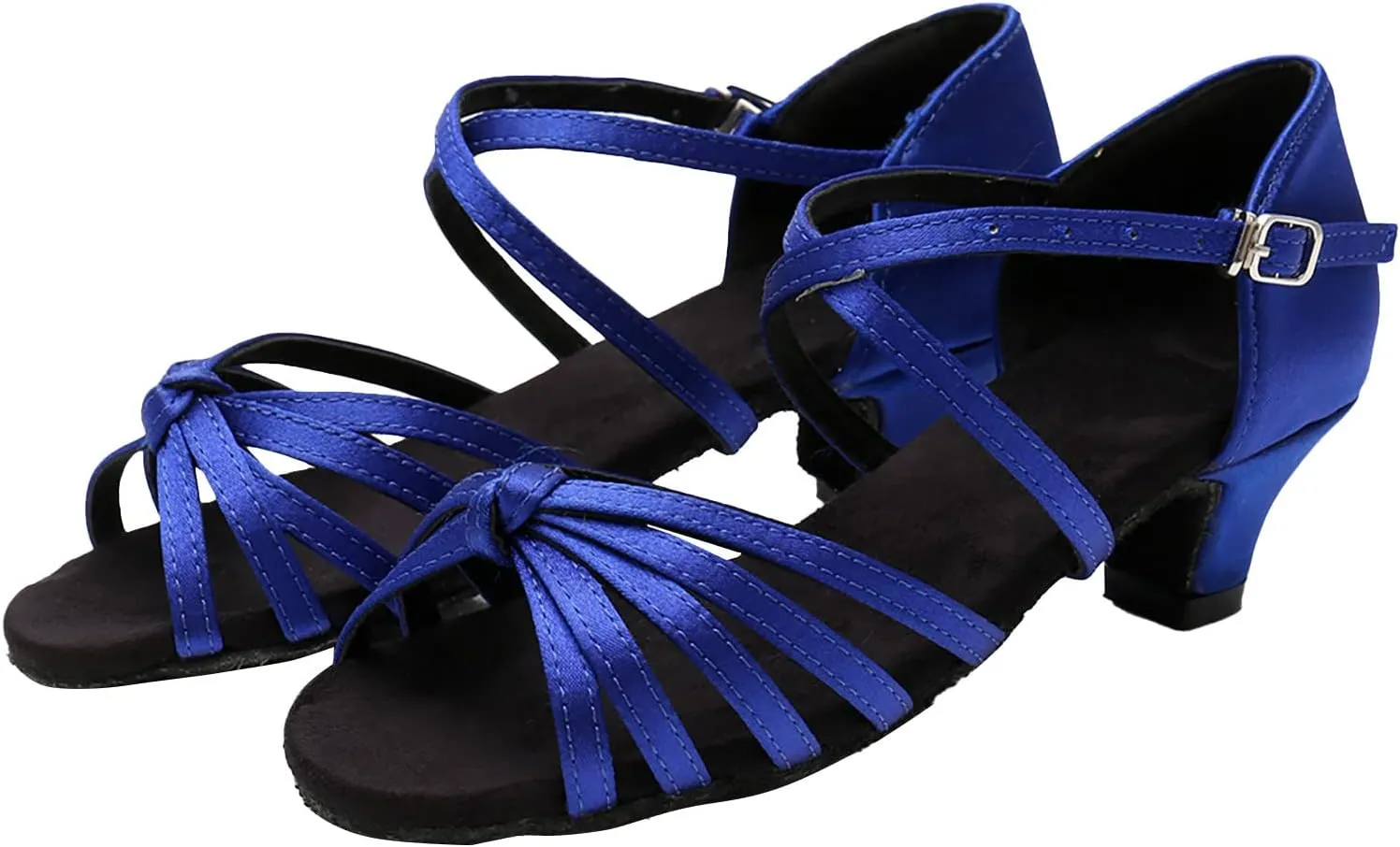 Women's Strappy Heels Open Toe Stiletto High Heeled Sandals for Women Dressy Adjustable Ankle Strap Comfortable Mid Chunky Low Block Summer Womens Slides Slippers Slip on Casual Sexy Beach Shoes
