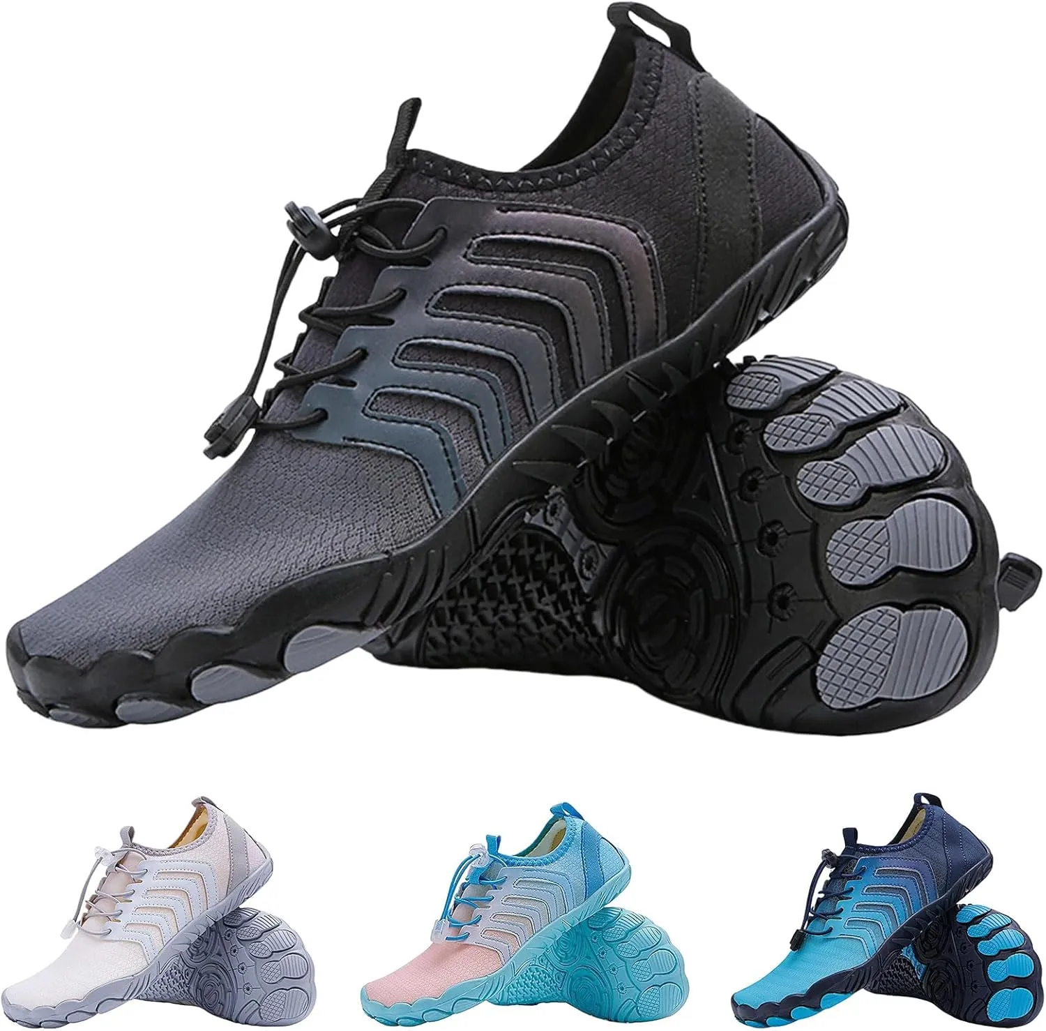 Women's Trail Running Barefoot Shoes Breathable Non-Slip Athletic Footwear Wide Toe Minimalist Sneakers Quick Drying Water Shoes Pro Healthy Hiking Footwear Beach Swim Surfing Diving Boating Shoe