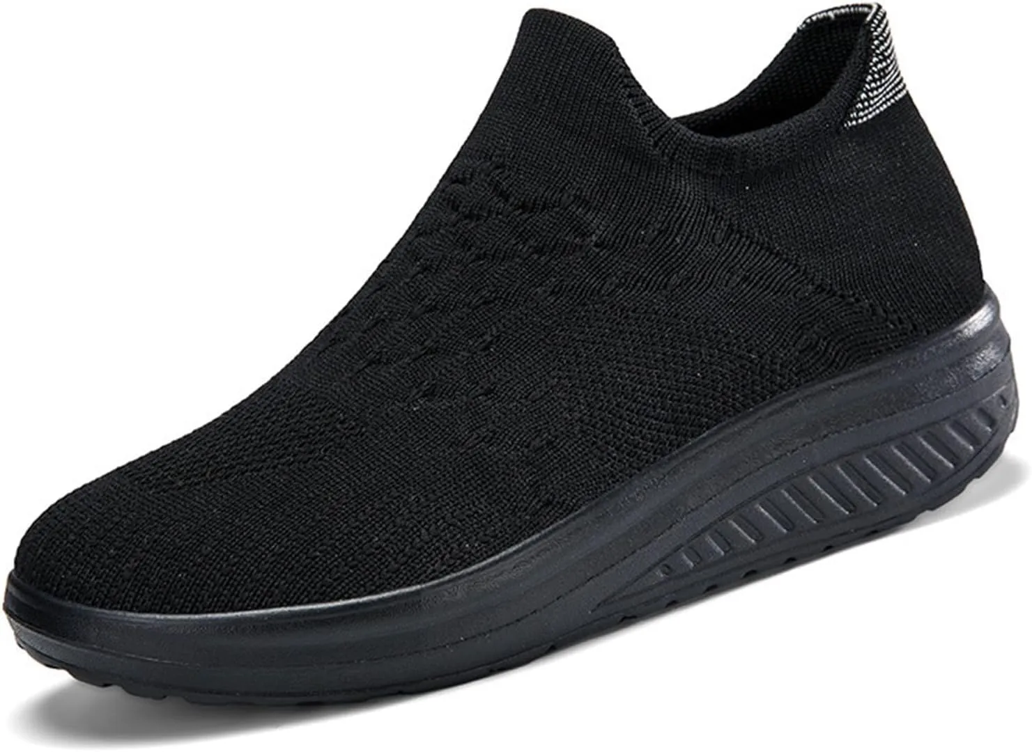 Women's Walking Shoes Soft Memory Foam Casual Sport Sneaker Breathable Knitted Mesh Running Hiking Sneakers