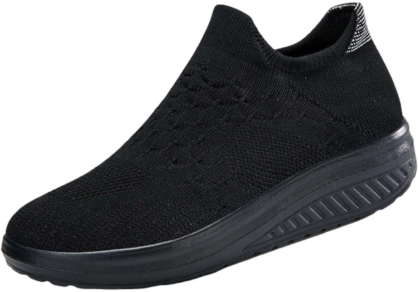 Women's Walking Shoes Soft Memory Foam Casual Sport Sneaker Breathable Knitted Mesh Running Hiking Sneakers
