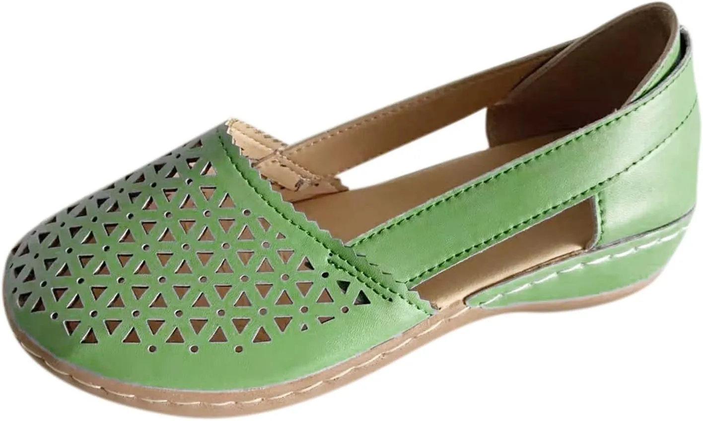 Women's Wedges Orthopedic Sandals Casual Beach Shoes Closed Toe Round Toe Hollowed Out Comfy Breathable Sandals