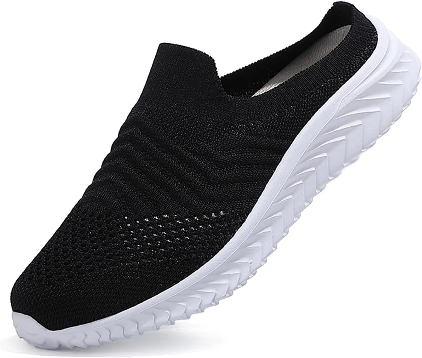 Women's White Fashion Sneakers Platform Sneakers for Women Fashion Flat Shoes for Women Comfortable Dressy Slip on Womens Loafers Wide Width Womens Slip On Sneakers