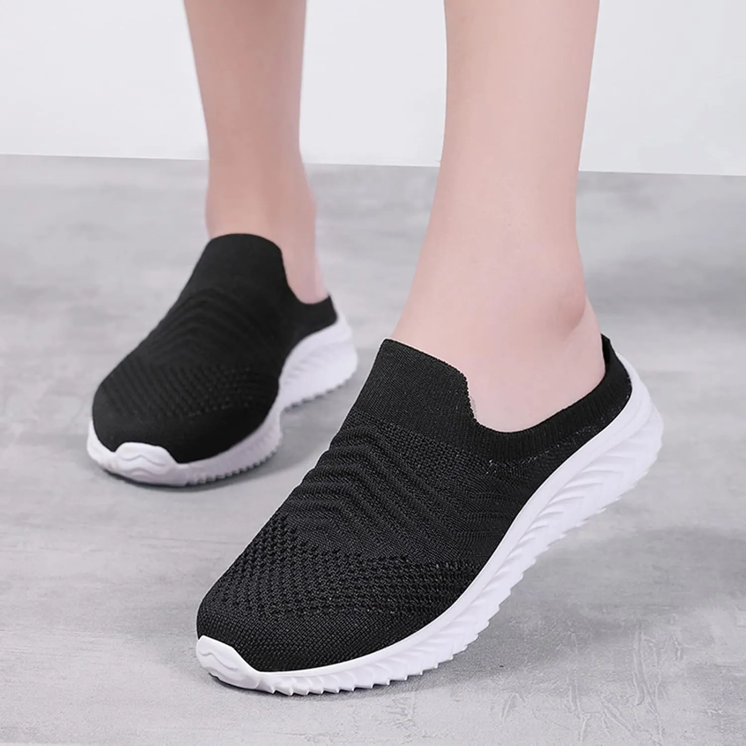 Women's White Fashion Sneakers Platform Sneakers for Women Fashion Flat Shoes for Women Comfortable Dressy Slip on Womens Loafers Wide Width Womens Slip On Sneakers