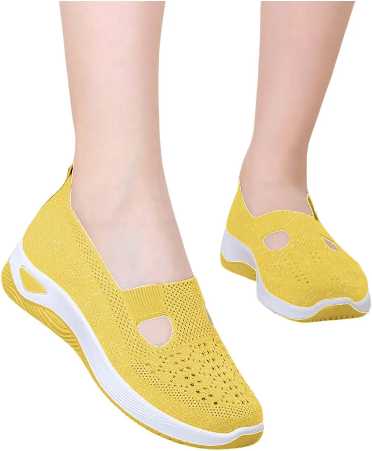 Women's Woven Orthopedic Breathable Soft Shoes Tennis Shoes Womens Mesh Breathable Women's Shoes Casual Fashion Sneakers 2025 Waterproof Tennis Shoe White Loafers