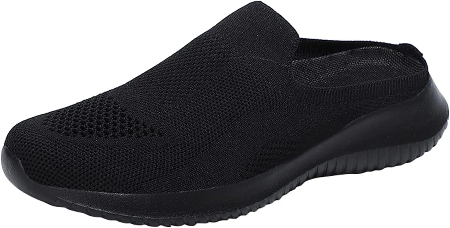 ZSpzx Women's Slip On Loafers Low Top Mesh Ballet Flat Nurse Walking Sneakers Round Toe Memory Foam Casual Boat Shoes Jogging Comfortable Closed Toe Lightweight Shoes for Daily Wear